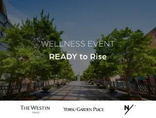 【ウェスティンホテル東京】ウェルネスイベント『READY to Rise@Yebisu Garden Place』を9月に開催、ランやヨガで恵比寿の街からウェルビーイングな体験を共創・発信