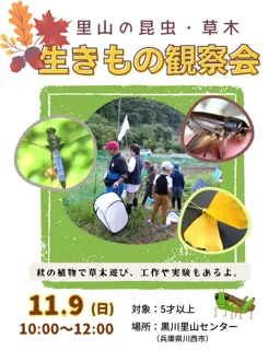 里山の生きもの観察会＜兵庫県川西市＞