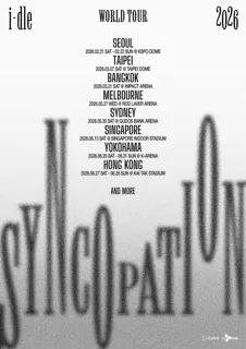 i-dle、2026年ワールドツアー『Syncopation』開催決定! 2月ソウルで幕開け