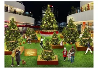 「niko and ...」と、横浜ベイクォーターがコラボしたクリスマスイルミネーションイベント「Christmas Forest」が2025年11月1日（土）より開催