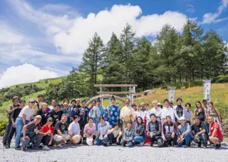 令和7年9月7日（日）標高約1600メートル単車神社（オートバイ神社）例大祭。全国のバイク関係者が集まり、全国バイク乗り約1000万人の「交通安全祈願」を雲の上から祈る
