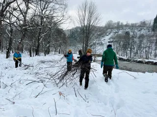 白川湖の水没林 フィールド整備作業開催！
