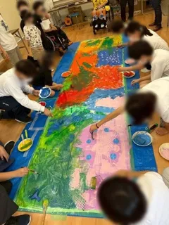 「おかやまインクルーシブフェスティバル2026」プレ事業の一環として、岡山県内の特別支援学校の児童・生徒とコラボレーションで表町商店街オリジナルアートタペストリーを制作!