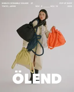 【ポップアップ】スペイン・バルセロナ発バッグブランドÖLEND（オレンド）のポップアップショップを2025年11月6日（木）から渋谷スクランブルスクエアにて開催！