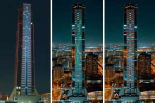大阪・関西万博の会期中に開催、さきしまコスモタワーを彩る光のアート「SAKISHIMA LIGHTING ART」いよいよフィナーレ