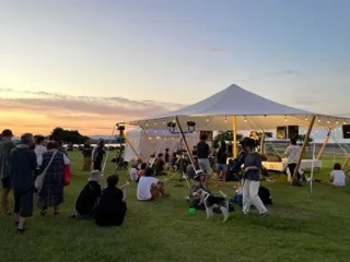 音楽ライブと獅子舞演舞で夏の幕開け！射水市・海老江海浜公園で約1ヶ月間にわたるイベント「エビデイ！Beach」のオープニングイベントを開催しました！