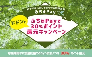 【12/1（月）提供開始】府中市のデジタル地域通貨「ふちゅPay」、最大30％ポイント還元キャンペーンを同時スタート
