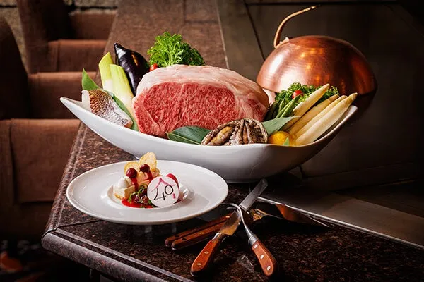 【ホテルメトロポリタン エドモント】鉄板焼「山彦」開業40周年記念 ランチコース・ディナーコース