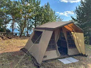 【アウトドアブランド「ogawa」コラボ企画】神割崎キャンプ場テント展示イベント開催