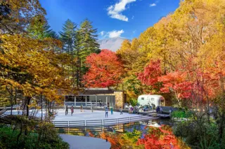 【軽井沢星野エリア】紅葉に包まれる森のスケート場「ケラ池スケートリンク」、日本一早く10月17日（金）オープン！
