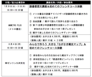 【長崎マリオットホテル】ファミリー向け教育体験プログラムについて