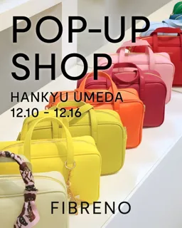 バッグで自分らしいカラーを身につける、韓国の人気ブランド「FIBRENO（フィブレノ）」が関西初のPOP-UPを阪急うめだ本店1Fで開催！