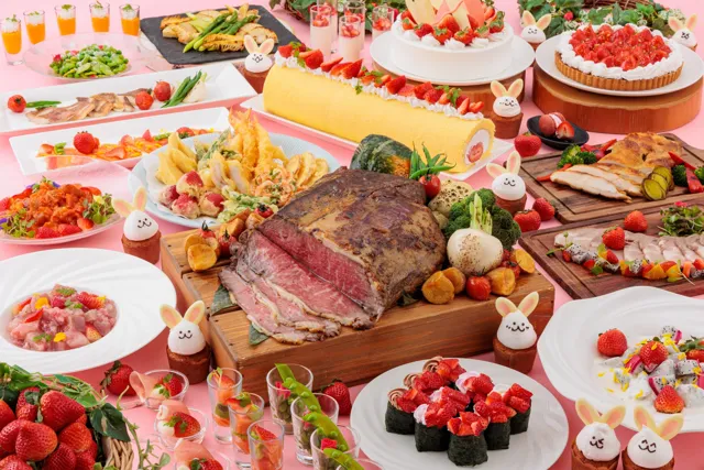 “あまおう”を含む旬のいちご3種食べ比べが魅力“季節の食材といちごのオリジナル料理”を楽しむ「いちごブッフェ2026」開催！