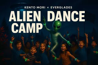 【2025年9月22日】世界的ダンスアーティストのケント・モリと伊勢志摩エバーグレイズが「ALIEN DANCE CAMP」を初開催！予約受付開始！早期予約割引、団体割引あり！