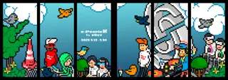 ピクセルアートのレジェンド「eBoy」特別企画展が「sequence MIYASHITA PARK」で開催～ミヤシタパークの日常をアートで体感～