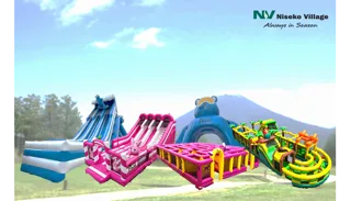 【ニセコビレッジ】北海道最大クラスの屋外遊具がニセコに登場！『ふわふわアドベンチャーエリア』2025 年 7 月 19 日（土）グランドオープン