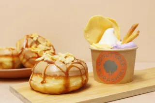 倉敷の伝統×くらしきドーナツの木!『野崎家の塩』が主役の秋ドーナツ&ソフト、10月1日解禁